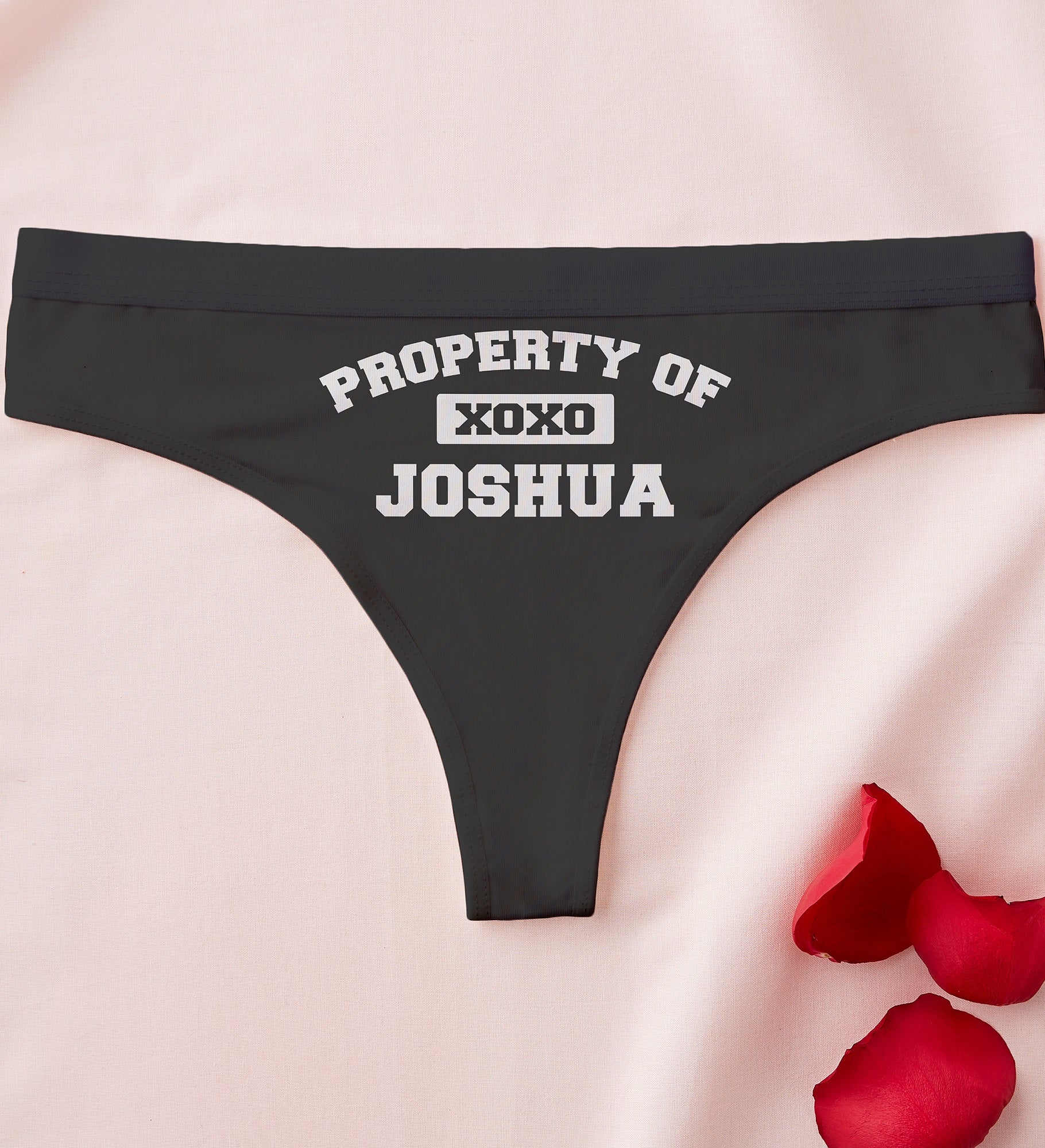 Kittenish Property Of Personalized Thong