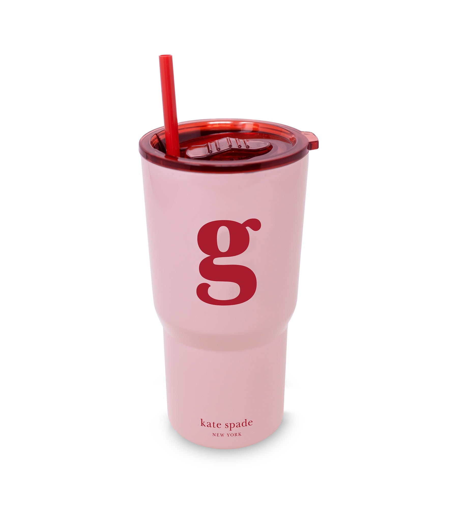 kate spade new york Initial Travel Cup with Straw - G
