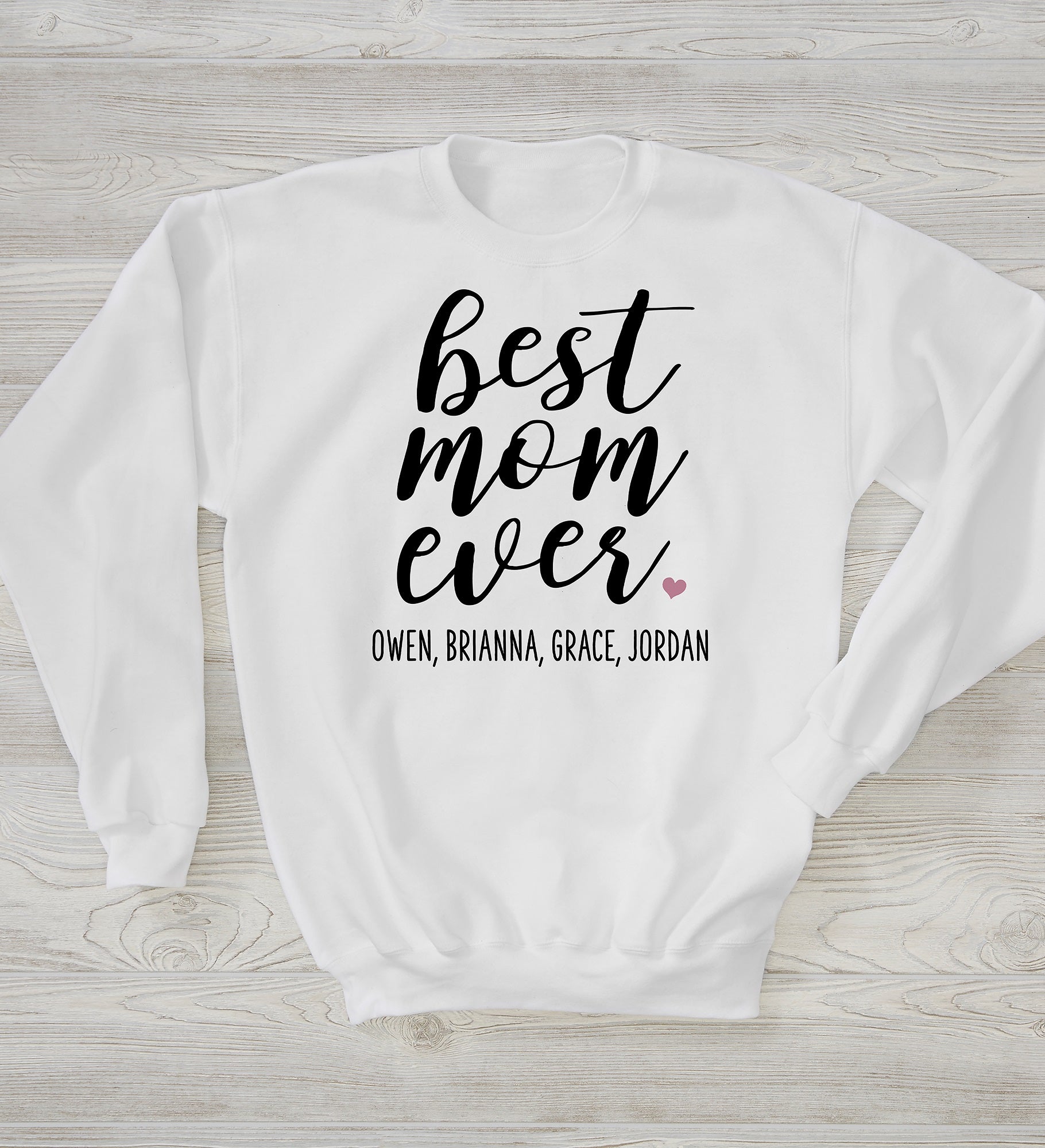 Kittenish Best Mom Ever Personalized Sweatshirts