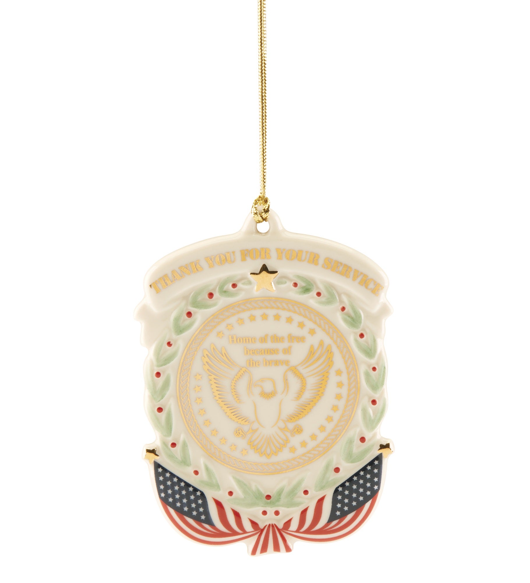 Lenox Thank You For Your Service Ornament